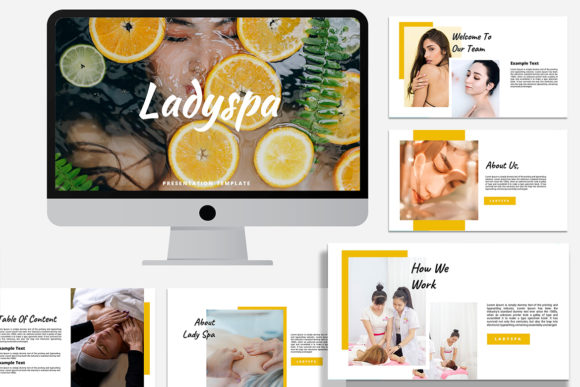 Lady Spa - Google Slides Template: A Modern Tool for Professional and Creative Presentations