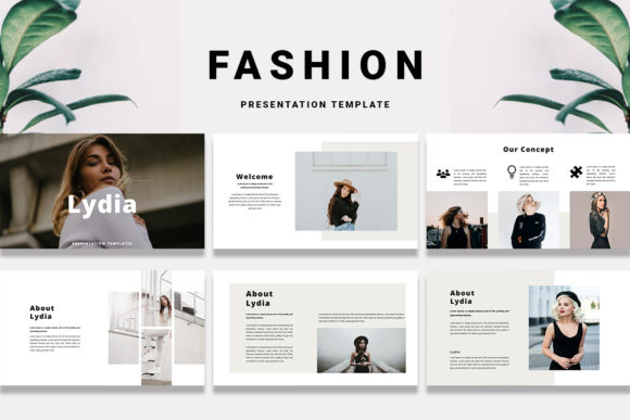 Lydia - PowerPoint Template for Modern and Creative Presentations