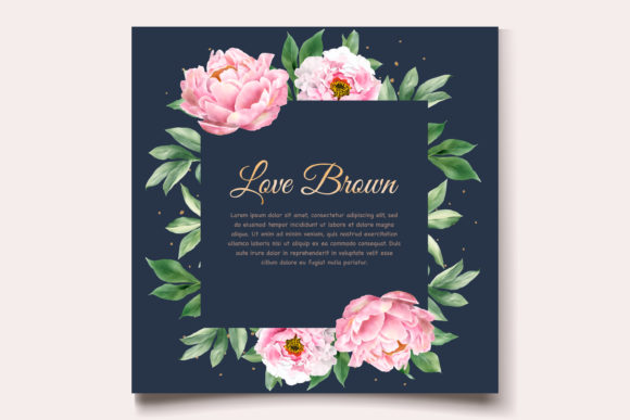 Peonies Floral Invitation Card Set: A Timeless and Versatile Choice for Special Events