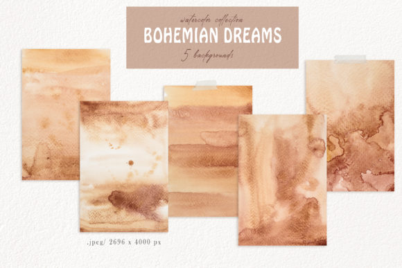 Watercolor Beige Abstract Backgrounds: A Versatile Tool for Creative Projects